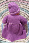 Image of Craft Moods crochet pattern CMPATC111 Baby Carry Coat and Beanie by Vicki Moodie.
