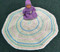 Image of Craft Moods crochet pattern by Vicki Moodie, CMPATC112, Octagonal Rug using sideways 6 clustered shell stitch.
