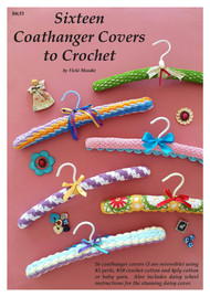 Front cover image of Australia Craft Moods publication BK53, Sixteen Caothanger Covers to Crochet, by Vicki Moodie.