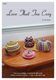 Front cover image of Australian Craft Moods book BK54, Love That Tea Cosy, by Vicki Moodie.