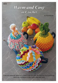 Front cover image of Australian Craft Moods publication BK58 (A4), Warm and Cosy in Crochet, by Vicki Moodie.