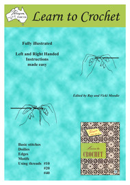 Front cover image of Australian Paragon book PARC126 (A4), Learn to Crochet, Edited by Ray and Vicki Moodie, published by Craft Moods.