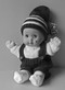Buster's Outfit, from Paragon knitting book PARK633 Quickly Knitted Clothes for Dolls.