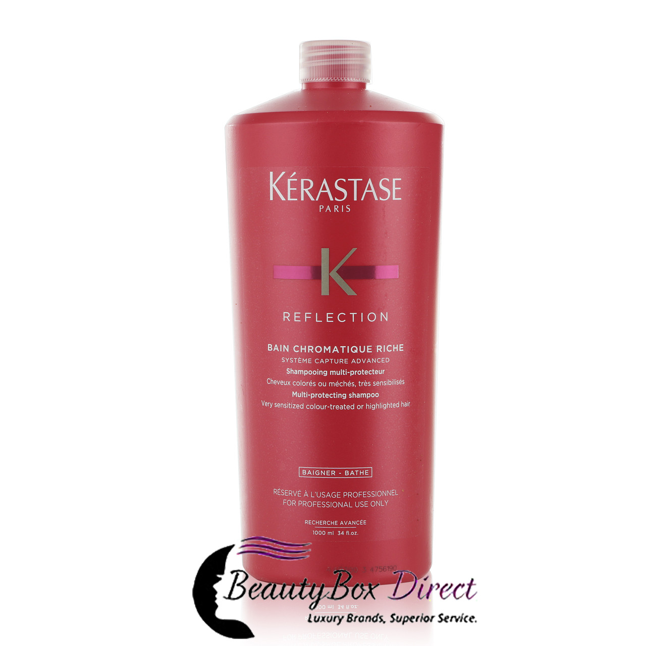 Kerastase Reflection Bain Chromatique Riche Multi-Protecting Shampoo 34 fl  oz. - BeautyBox Direct