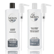 Nioxin System 2 Cleanser Shampoo & Scalp Therapy Conditioner 33.8 oz