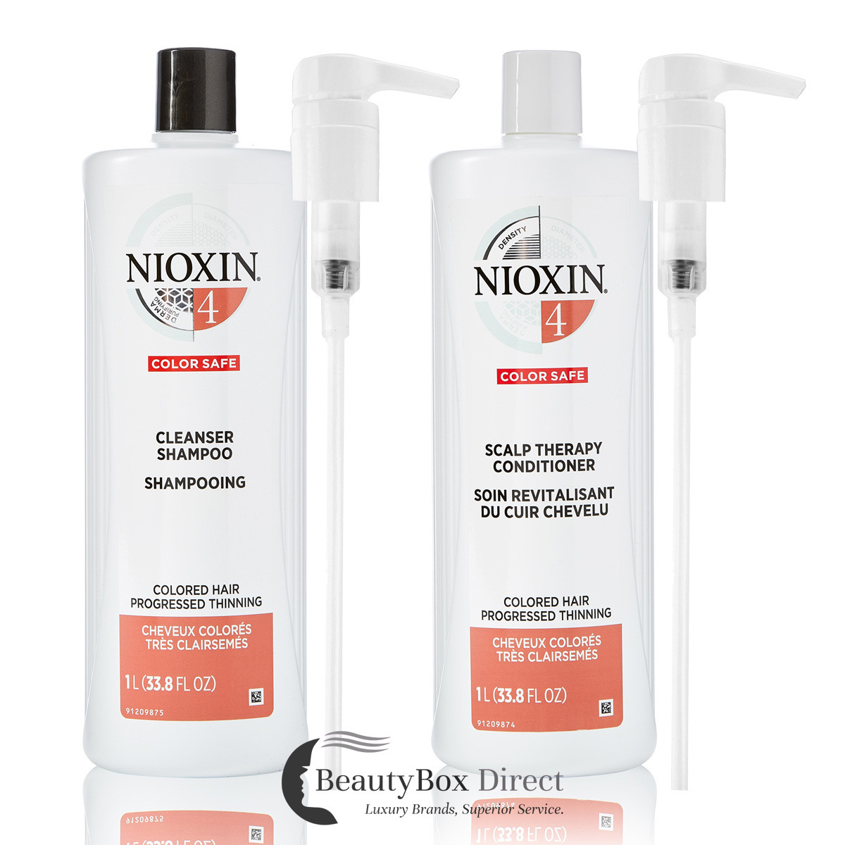 Nioxin System 4 Cleanser Shampoo & Scalp Therapy Conditioner 33.8 oz -  BeautyBox Direct