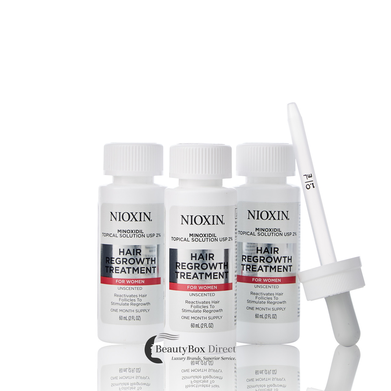 Nioxin Minoxidil Hair Regrowth Treatment For Women 3 X 2oz. 90 Day ...