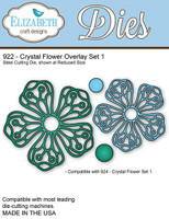 Elizabeth Craft Design Die - Crystal Flower Overlay Set #1 922