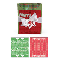 Sizzix Bigz XL Die w/ Bonus Embossing Folder - A2 Card w/ Flap and Holiday Cross Stitch & Pattern Set 658187