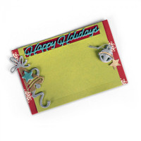 Sizzix Thinlits Die Set 5PK - Gift Card Holder Happy Holidays 661553