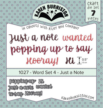 Love Karen Burniston Dies-word Set 9