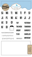Elizabeth Craft Design Clear Stamp - Planner Schedule CS117