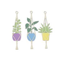 Sizzix Thinlits Die Set 4PK - Hanging Planter 663321