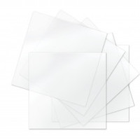 Sizzix Making Essential - Thermoplastic Sheets - 6" x 6", Clear, 6 Sheets 663060