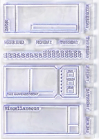 Elizabeth Craft Design Clear Stamps - Sidekick Planner Stamp Set 2 CS -177