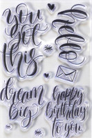 Elizabeth Craft Designs Clear Stamps - Hello CS173