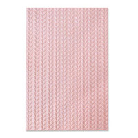 Sizzix 3-D Textured Impressions Embossing Folder - Knitted 664509