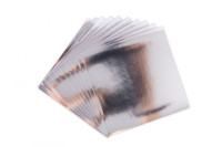 Sizzix Surfacez - Aluminum Metal Adhesive Sheets, 6" x 6", Silver, 10PK 665260