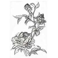 Sizzix 3-D Texture Fades Embossing Folder - Mini Roses by Tim Holtz 665632