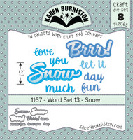 Karen Burniston - Word Set 13 - Snow 1167