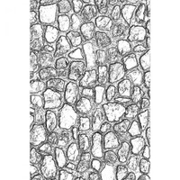 Sizzix 3-D Texture Fades Embossing Folder - Cobblestone #2 by Tim Holtz 665375