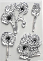 Elizabeth Craft Design Clear Stamps - Poppy Dream CS-182