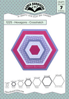 Karen Burniston - Crosshatch Hexagons 1225