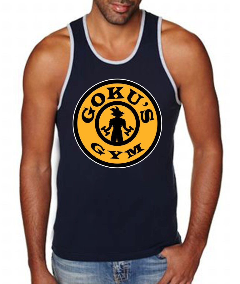 Gokus Gym Dragon Ball Z Workout Mens Jersey Tank Top Gokus Gym Dragon Ball Z Workout Mens Jersey Tank Top