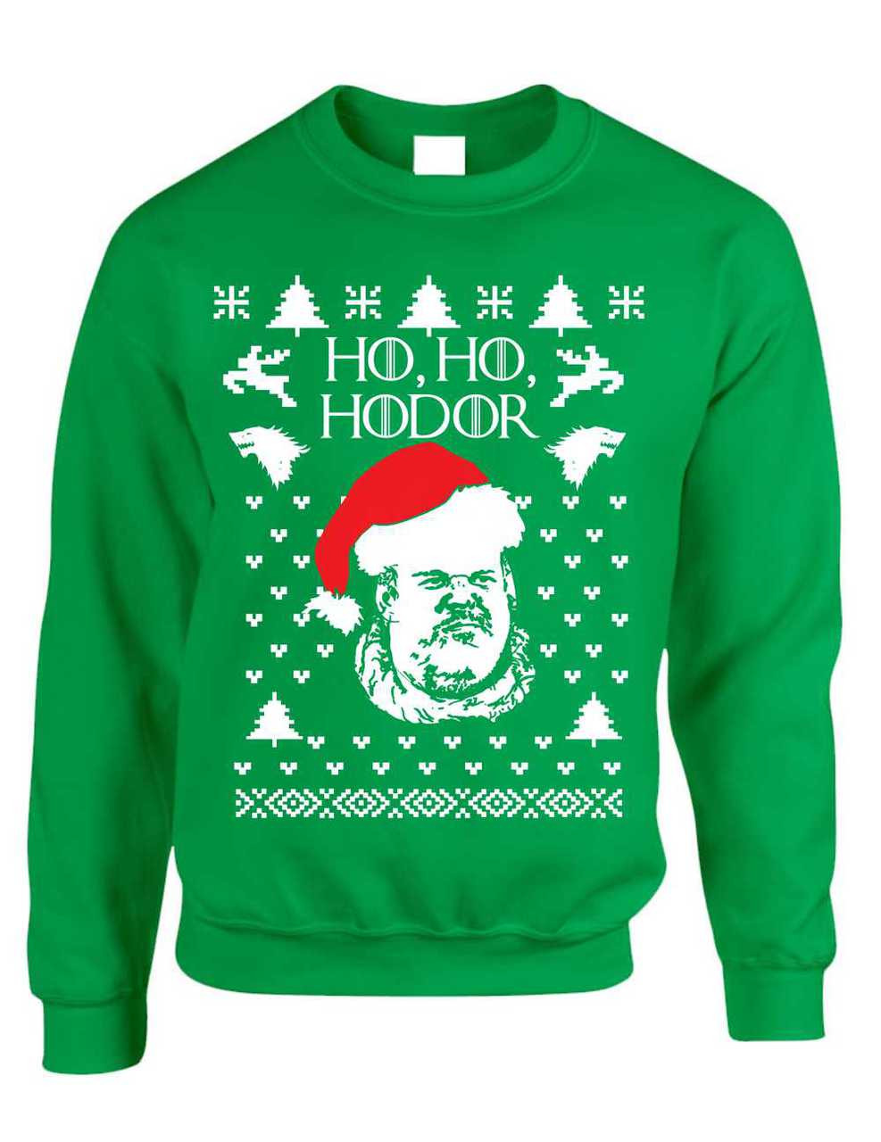 Mens Funny Printed T Shirts-Ho Ho Hodor-Christmas festive-Game of Thrones tee Mens Funny Printed T Shirts-Ho Ho Hodor-Christmas festive-Game of Thrones tee