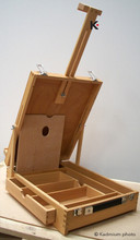 Portable wooden box table easel, ST 92 S