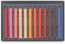 Conte A Paris  Flat Plastic Box Set Crayons - 12 Portrait Colours