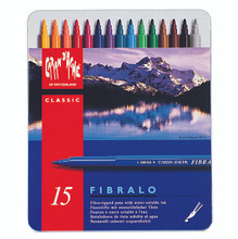 Fibralo Fibre-Tipped Pen Assort. 15 Box Metal   |  185.315