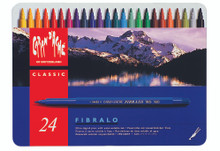 Fibralo Fibre-Tipped Pen Assort. 24 Box Metal   |  185.324