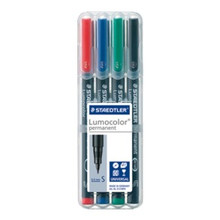 Staedtler Lumocolor Permanent Superfine - Box of 4 Colours (0.4mm)