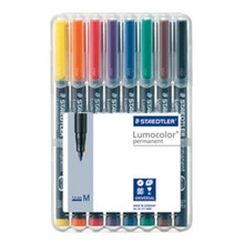 Staedtler Lumocolor Permanent Medium - Box of 8 Colour (1.0mm)