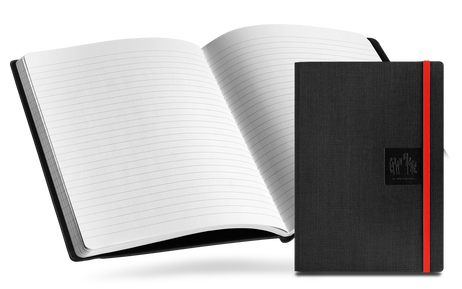 Caran D'Ache Notebook Canvas Cover A5 Lined Pages - Black   |  454.602