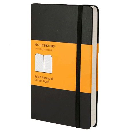 Moleskine Classic Notebook 192 Pages Hardcover - Pocket (9cm x 14cm) - Ruled
