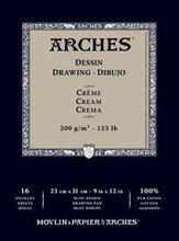 Arches Dessin Drawing Pad Cream 200GSM - 23cm x 31cm