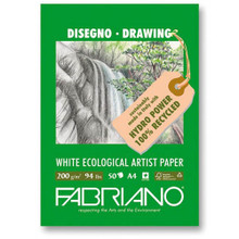 Fabriano White Ecological Artist Pad 200GSM - 21cm x 29.7cm