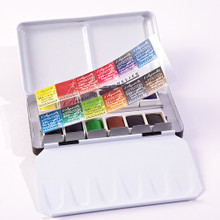 Sennelier Watercolour Metal Pocket Box - 12 Half Pans