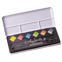 Sennelier Watercolour Metal Box - 6 Half Pans + 6 Empty Slots