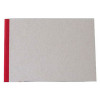 Pasteboard Cover Sketchbook 100gsm 144pgs - A5/8.3" x 5.8" Landscape - Red