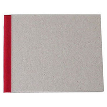 Pasteboard Cover Sketchbook 100gsm 144pgs - 15cm x 12cm/5.9" x 4.7" Landscape - Red