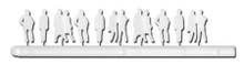 White Silhouette Figures - 1:200
