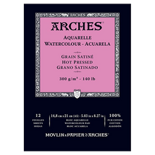 Arches Watercolour Pad Hot Pressed (Smooth) 300GSM - A5