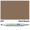 Copic Ciao Markers E47 - Dark Brown