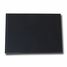 K&P Hardbound Sketchbook 100gsm 112pgs - A4/11.7" x 8.3" Landscape - Black