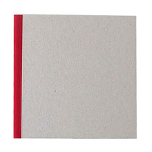 Pasteboard Cover Sketchbook 100gsm 144pgs - 17cm x 17cm/6.7" x 6.7" - Red
