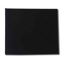 Watercolour Paper Sketchbook 160gsm 120pgs - 24cm x 20.6cm/9.4" x 8.1" Landscape - Black