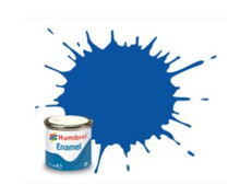 HUMBROL ENAMEL PAINT TINLETS 14ML FRENCH BLUE GLOSS 14